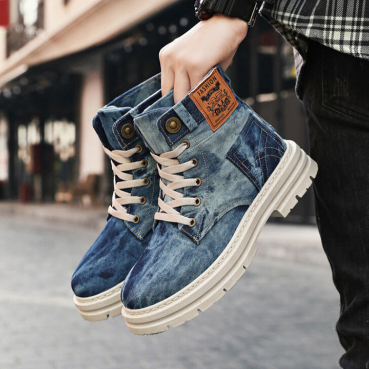 STREETWEAR DENIM BOOTS