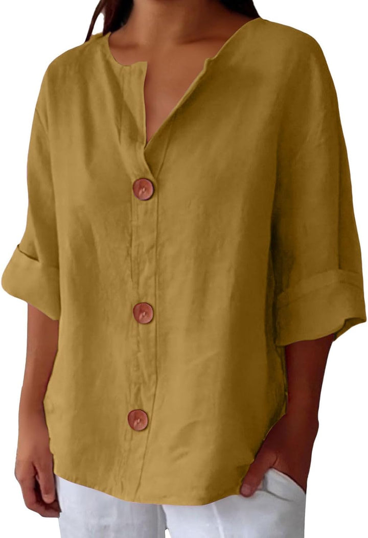Lunaria™ | Cotton-Linen Shirt