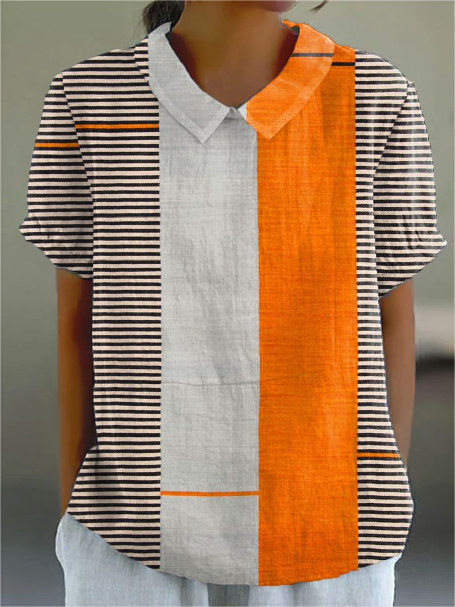 Lena™ | Striped Colour Block Chemise