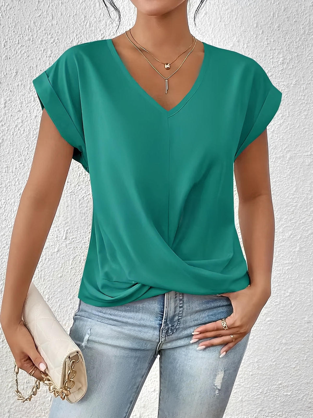 Gemma™ | Draped Fluid Top