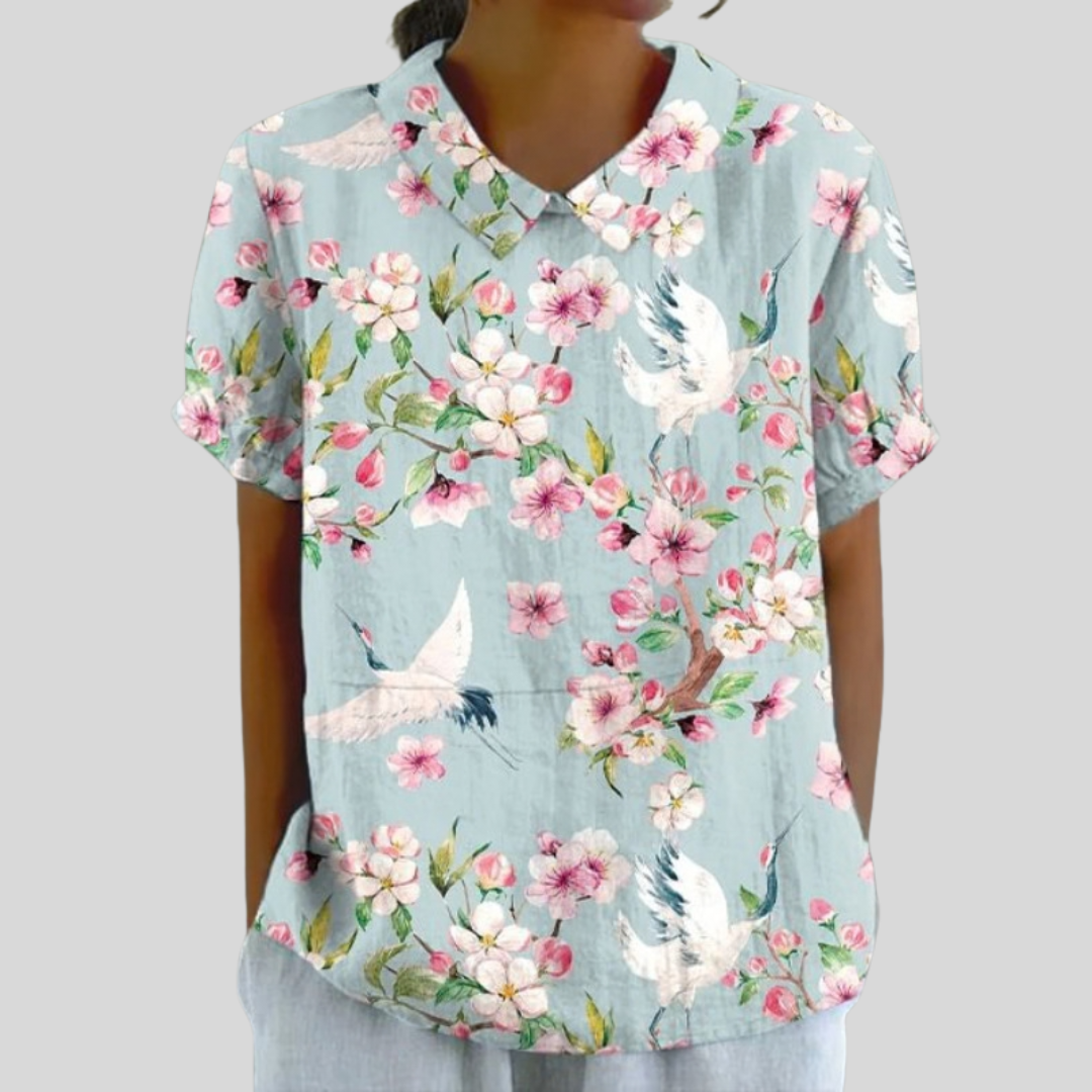 Élina™ | Graceful Floral Blouse