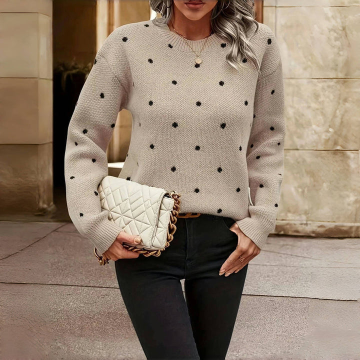Paula™ | Polka Dot Knitted Pullover