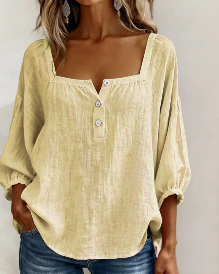 Sherri™ | Elegant Square Neck Blouse