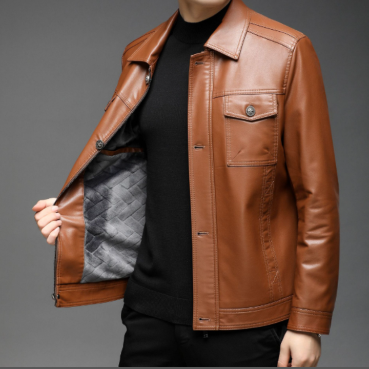 LEATHER FIELD JACKET