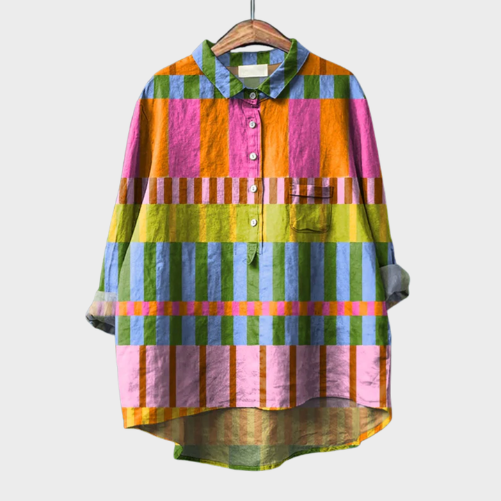 Azélie™ | Colourful Graphic Blouse