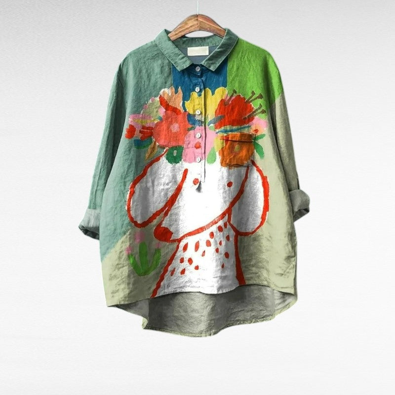Isaline™ | Floral Artistic Blouse