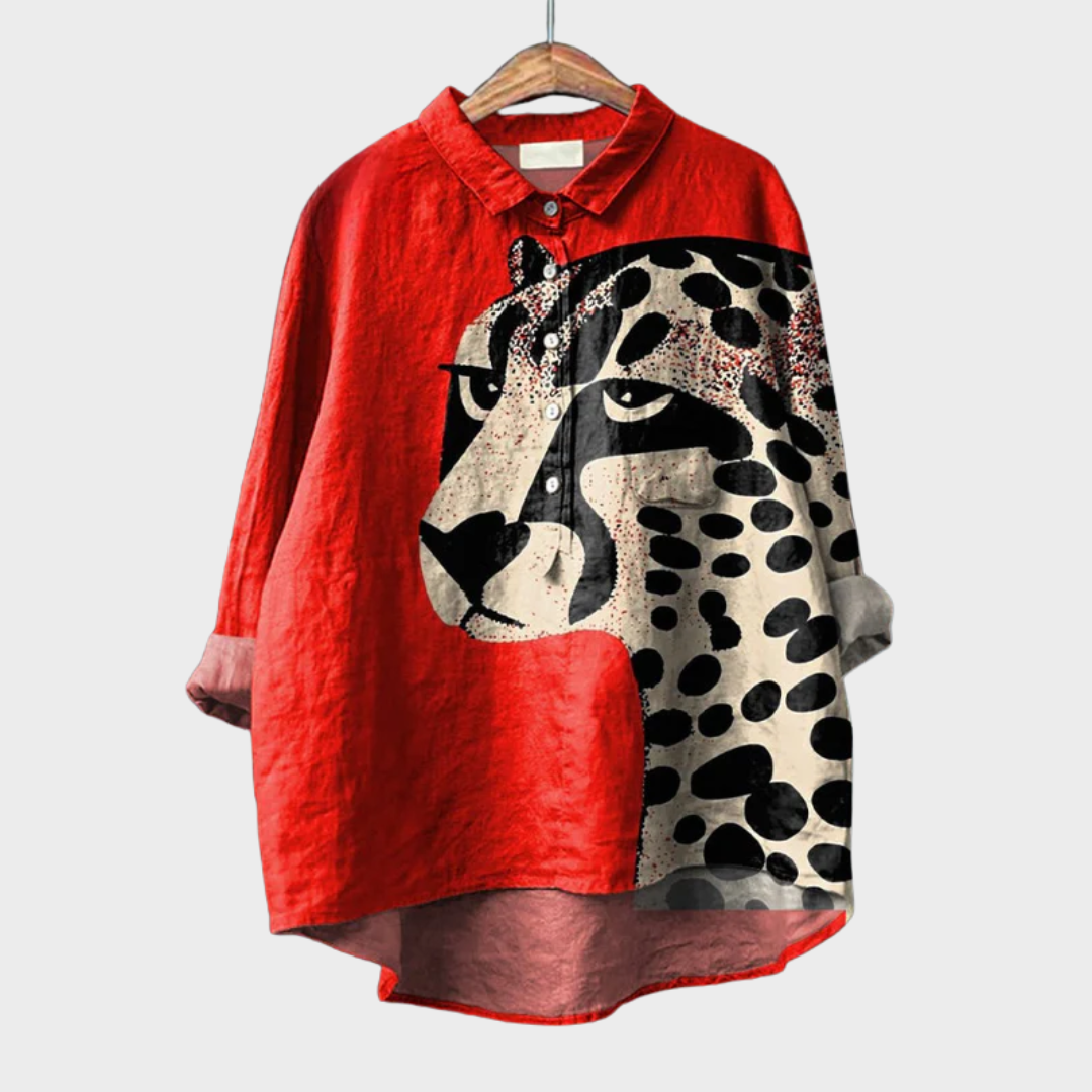 Maëva™ | Bold Feline Blouse
