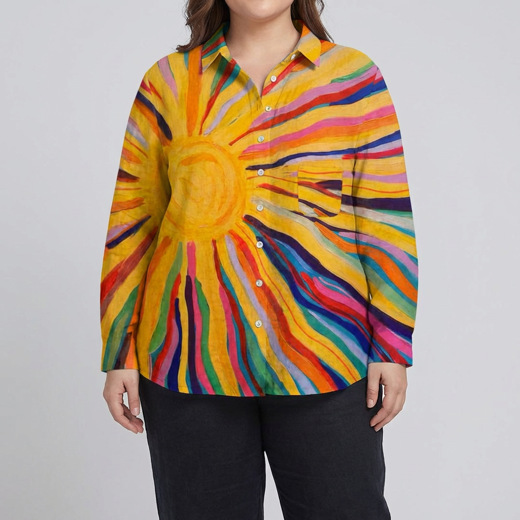Solara™ | Elegant Summer Linen Blouse