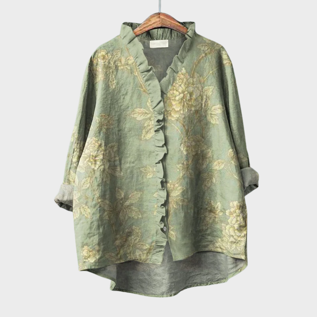 Léontine™ | Refined Ruffled Blouse