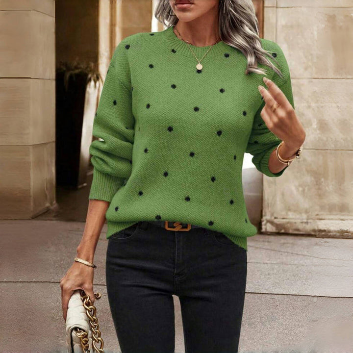 Paula™ | Polka Dot Knitted Pullover