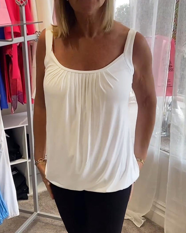 Robin™ | Sleeveless Summer Top with Round Neck