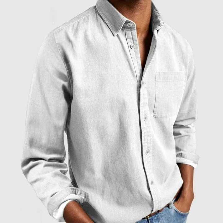 Kieran - Modern Soft-Touch Button-Up Shirt | By Julian & Claire Toronto
