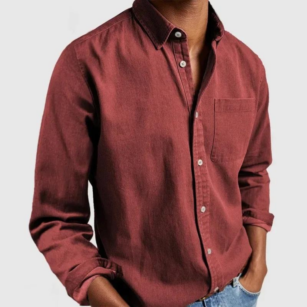 Kieran - Modern Soft-Touch Button-Up Shirt | By Julian & Claire Toronto