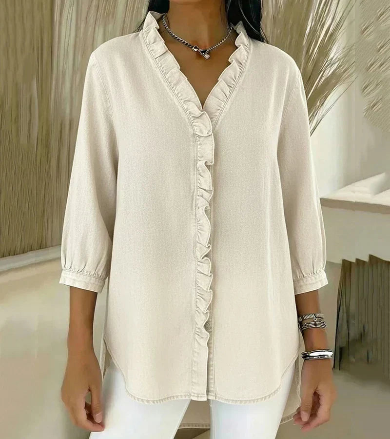 Amelia™ | Denim Blouse