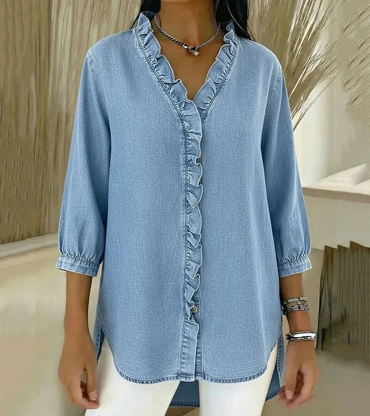 Amelia™ | Denim Blouse
