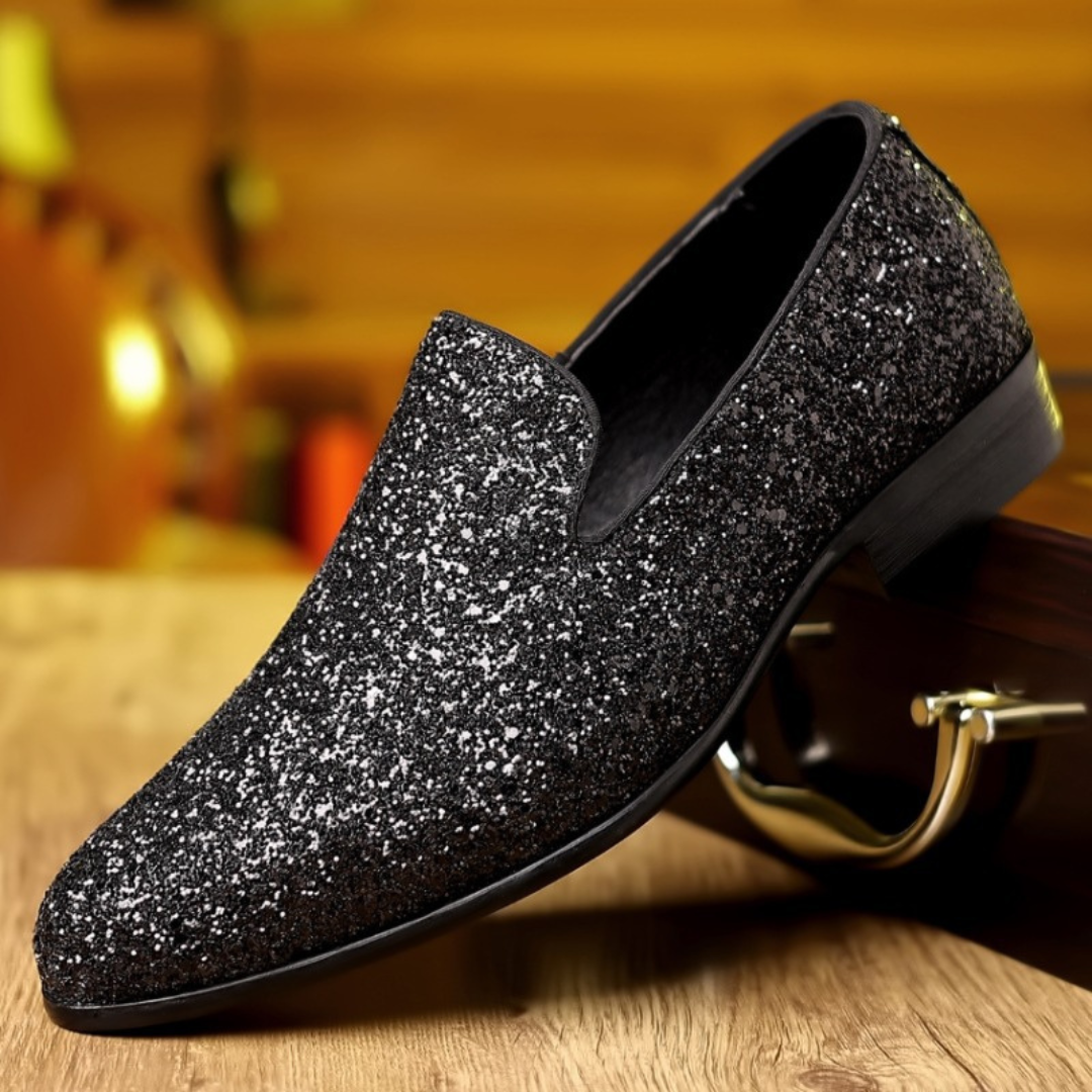 GLITTER LOAFER SHOES