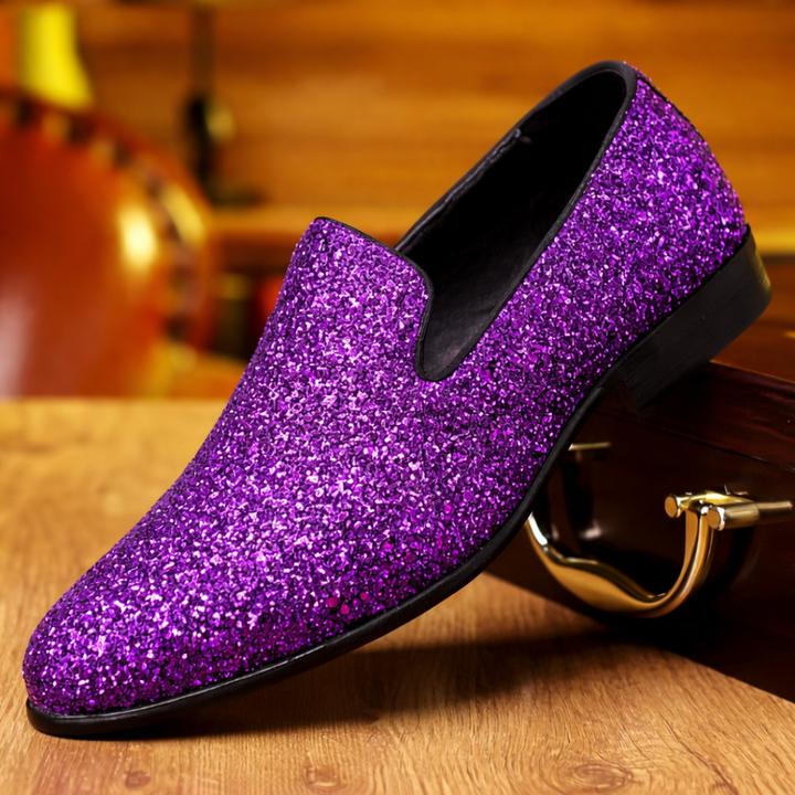 GLITTER LOAFER SHOES