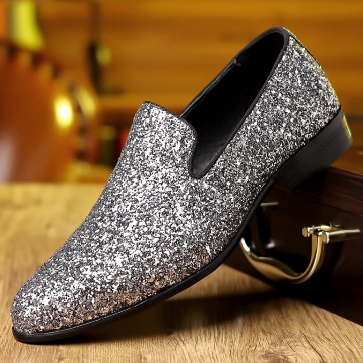 GLITTER LOAFER SHOES