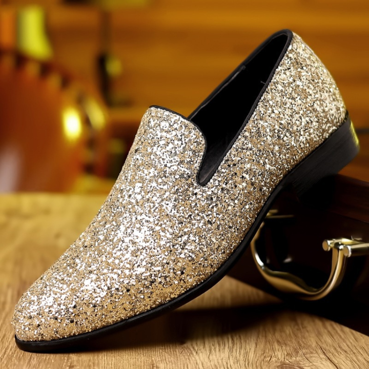 GLITTER LOAFER SHOES