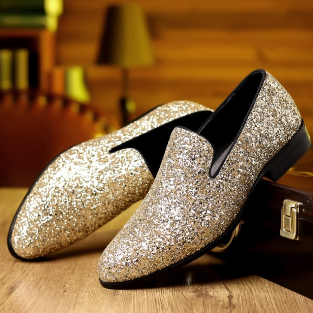 GLITTER LOAFER SHOES