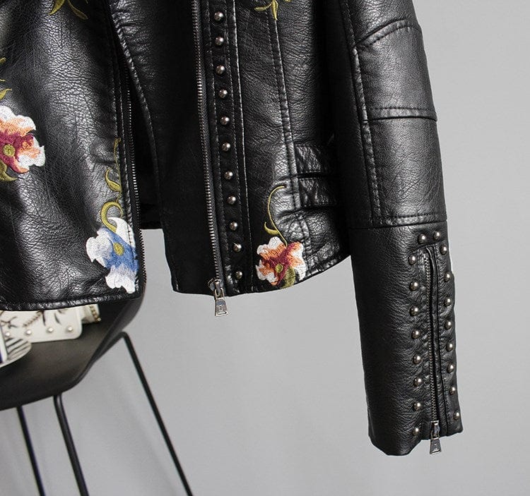 Niki - Black Floral Night Jacket