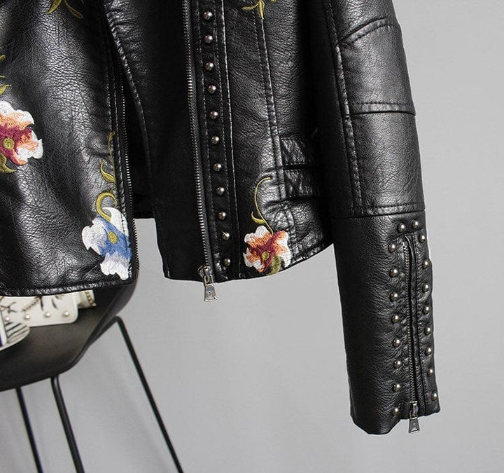 Niki - Black Floral Night Jacket