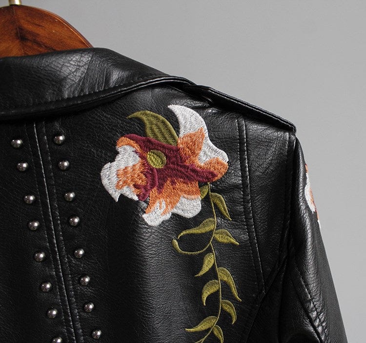 Niki - Black Floral Night Jacket