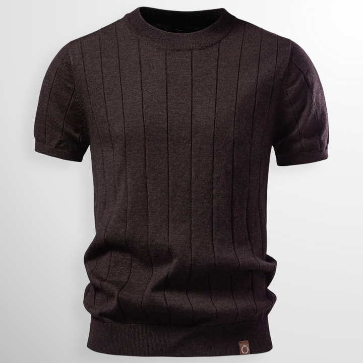 Jonas - Modern Textured Short Sleeve T-Shirt | By Julian & Claire Toronto