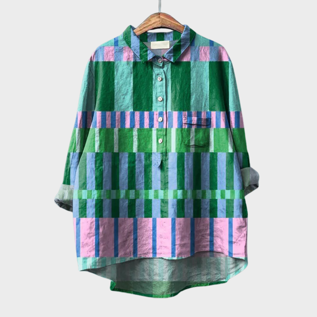 Azélie™ | Colourful Graphic Blouse