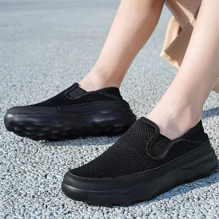 BREATHABLE MESH SLIP-ONS