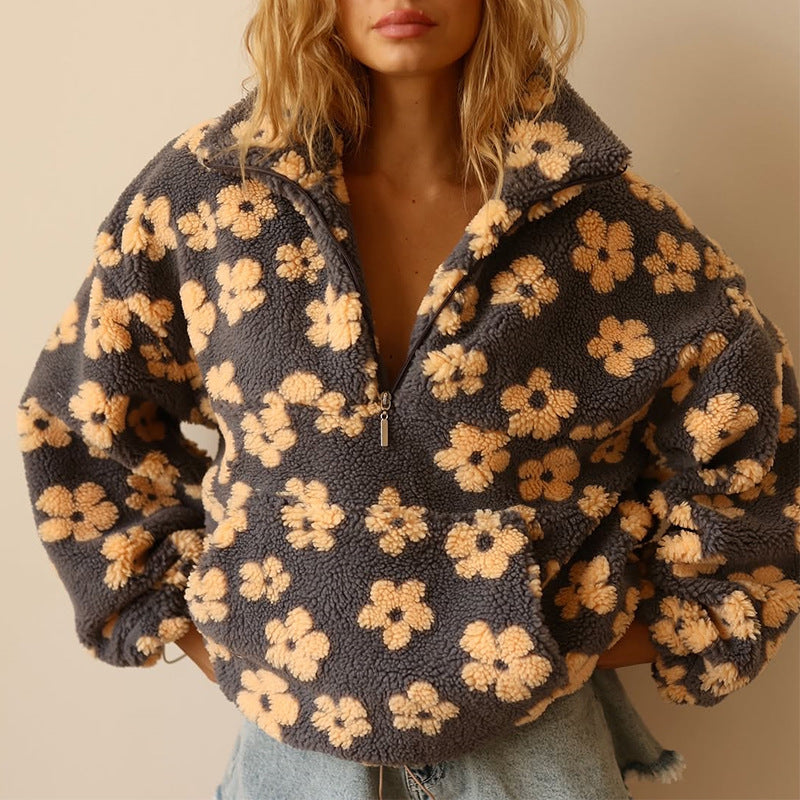 Célaine™ - FLORAL SWEATER WITH ELEGANT DESIGN