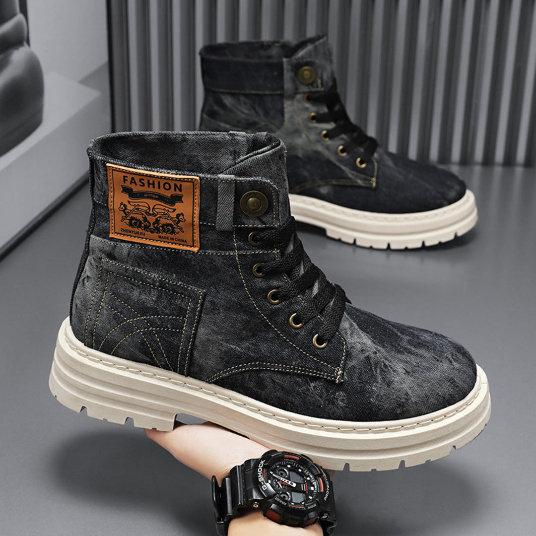 STREETWEAR DENIM BOOTS