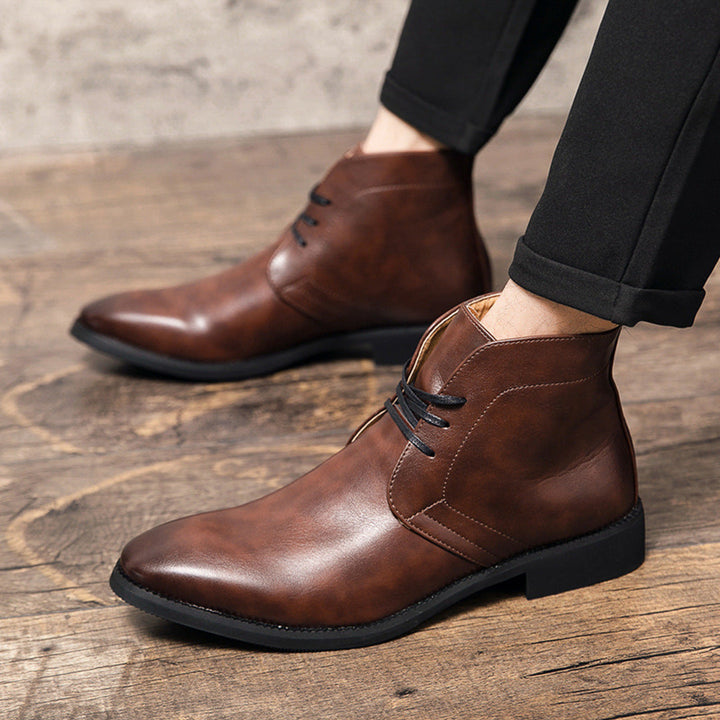 POLISHED LACE BOOTS