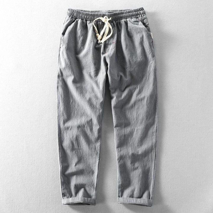 LINEN DRAWSTRING PANTS