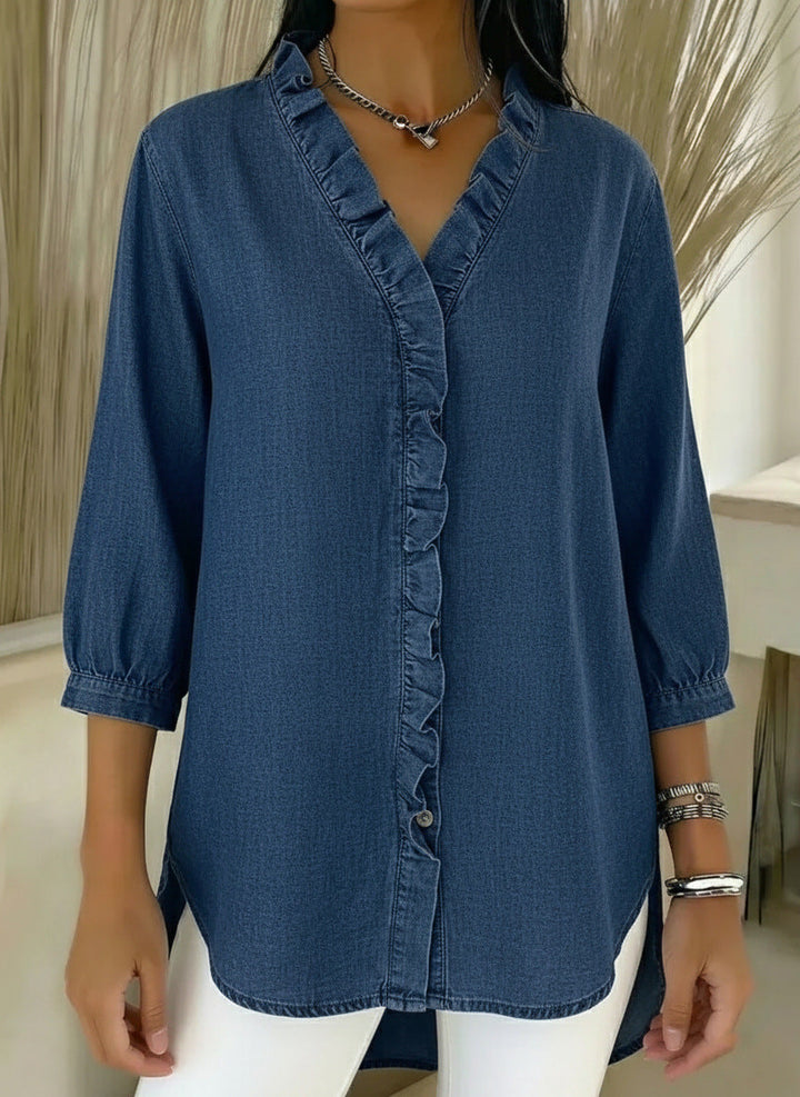 Regina™ | Elegant Ruffled Blouse