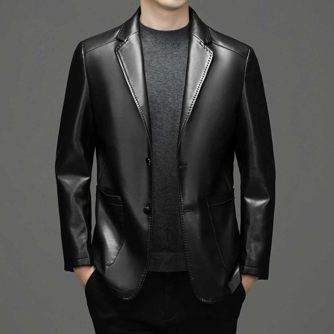 LEATHER CASUAL JACKET