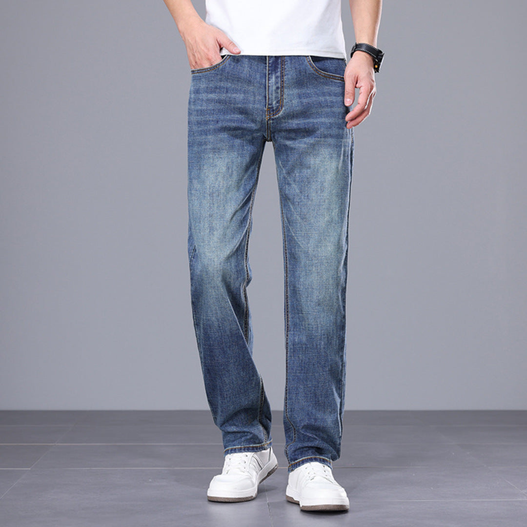 STRAIGHT DENIM PANTS