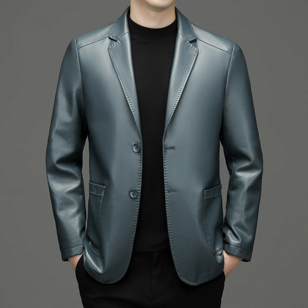 LEATHER CASUAL JACKET