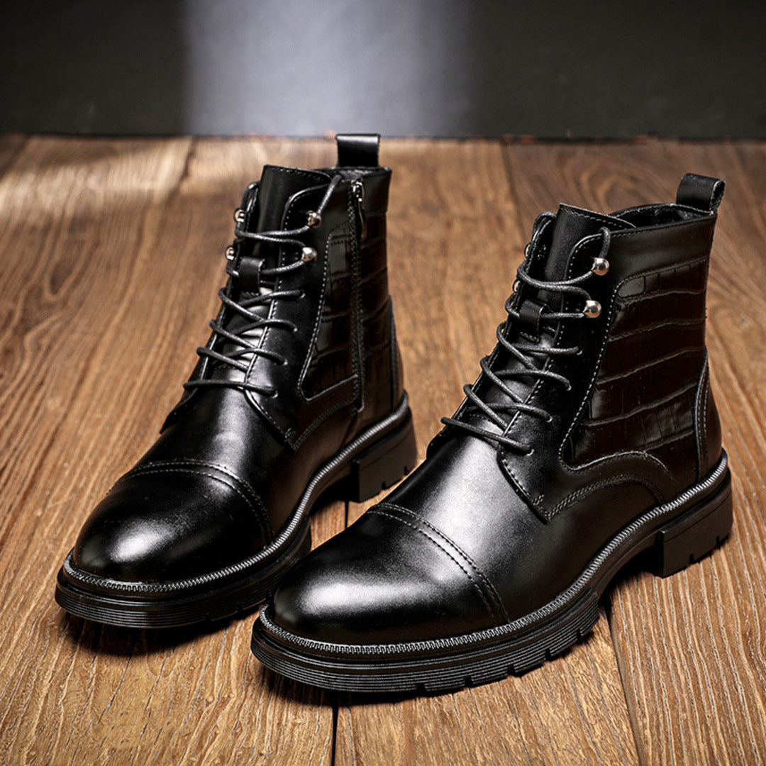 RETRO LEATHER BOOTS