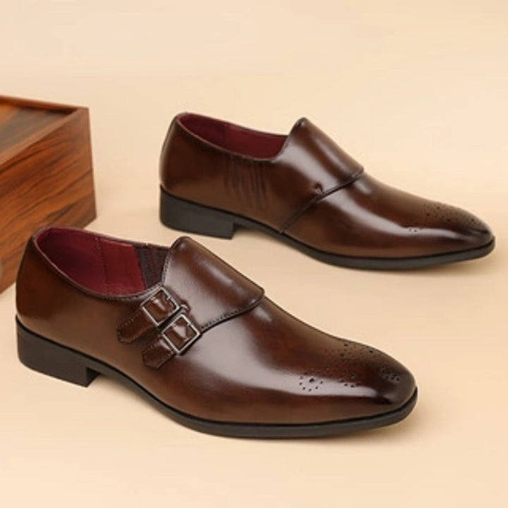 POLISHED LEATHER LOAFERS