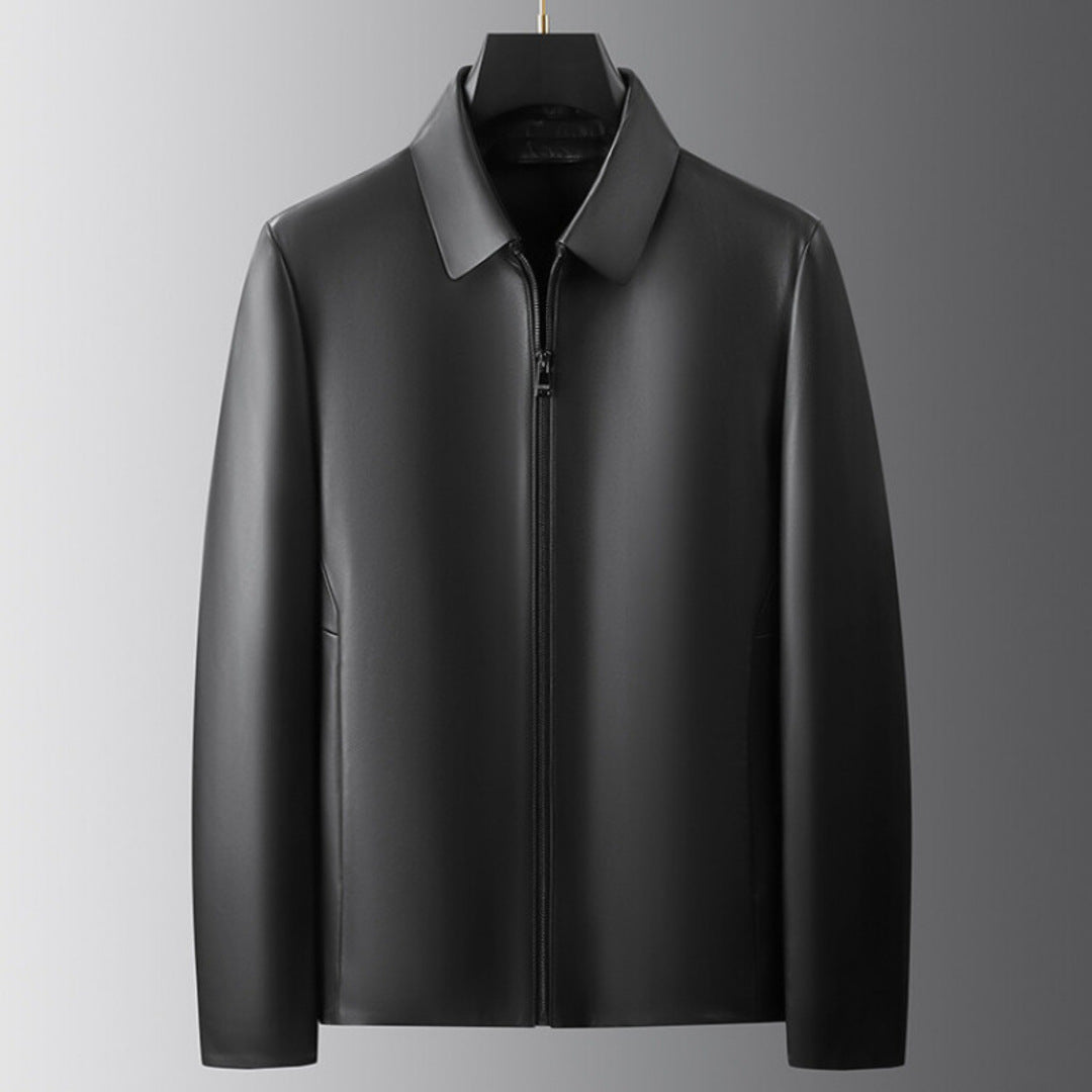 SUPREME ZIP LEATHER JACKET