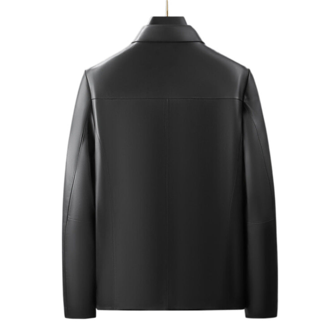 SUPREME ZIP LEATHER JACKET