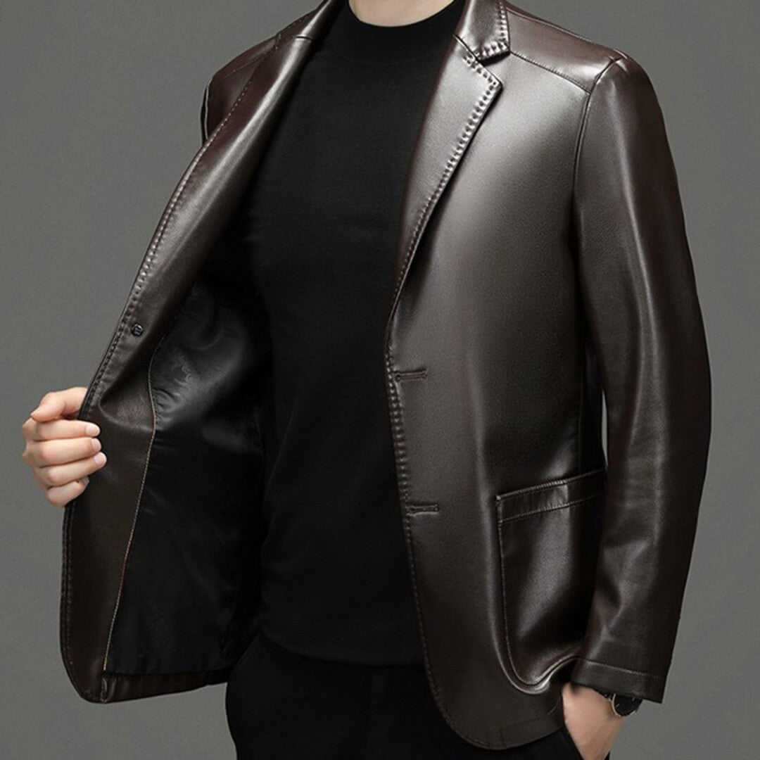 LEATHER CASUAL JACKET