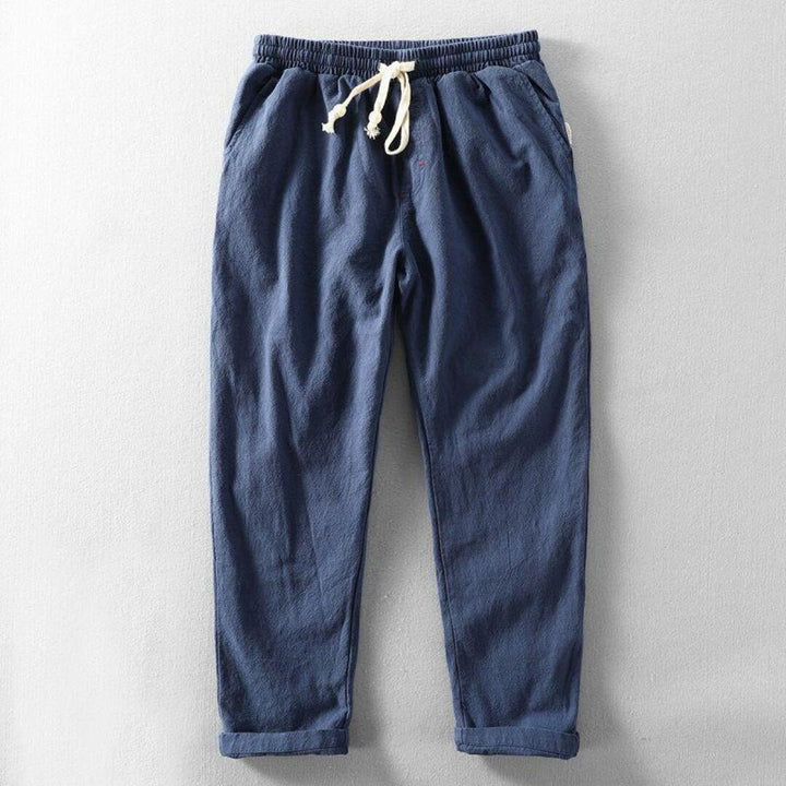 LINEN DRAWSTRING PANTS