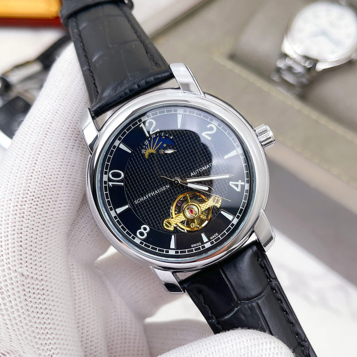 LEATHER TOURBILLON WATCH