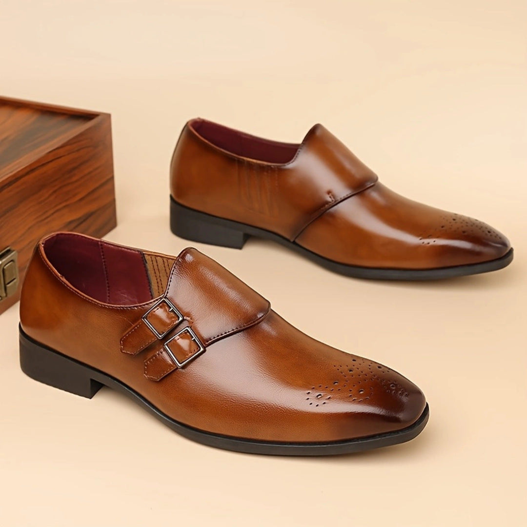 POLISHED LEATHER LOAFERS
