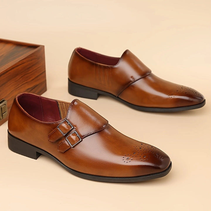 POLISHED LEATHER LOAFERS