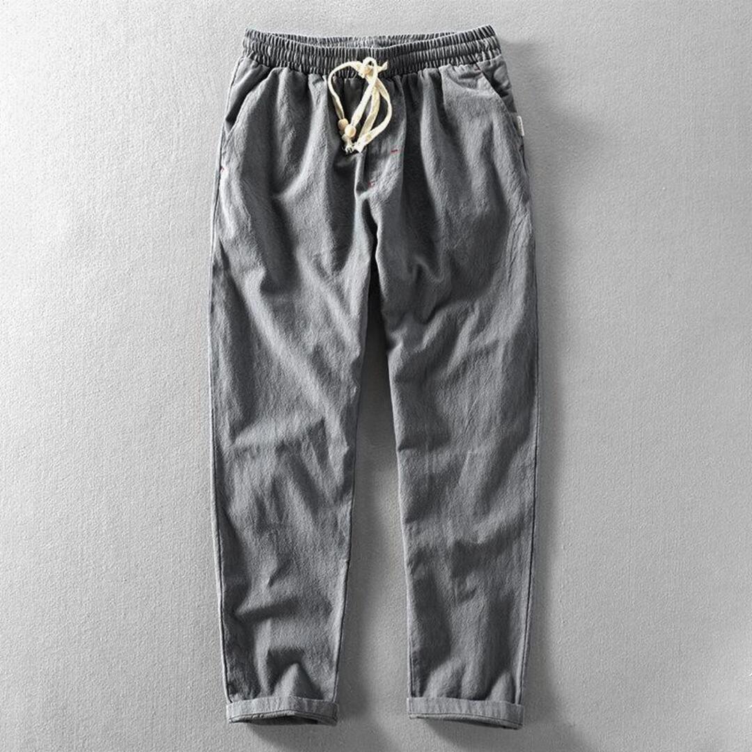 LINEN DRAWSTRING PANTS