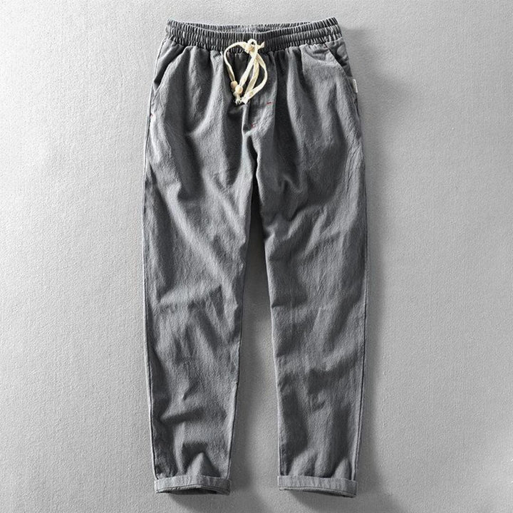 LINEN DRAWSTRING PANTS