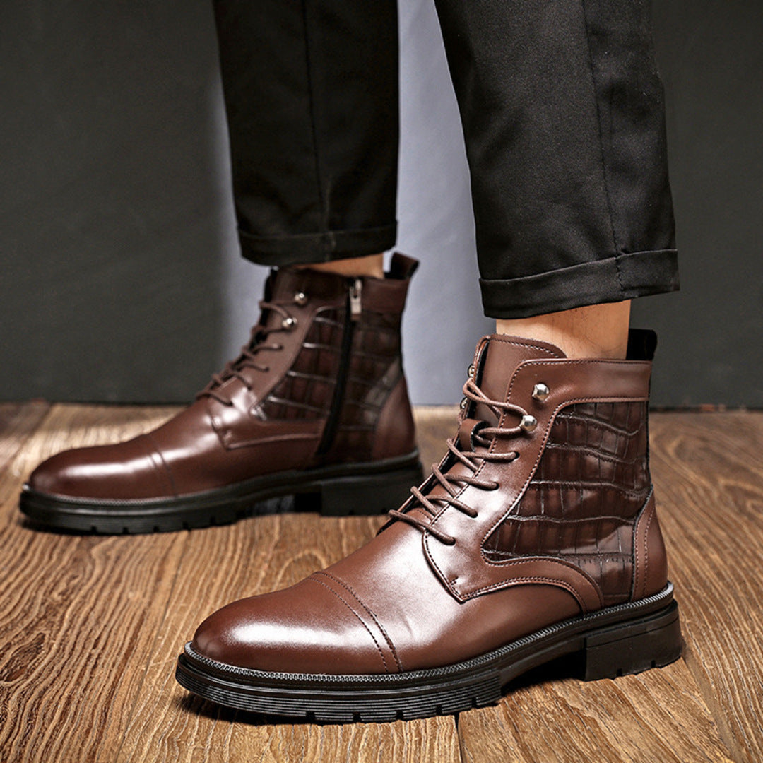 RETRO LEATHER BOOTS